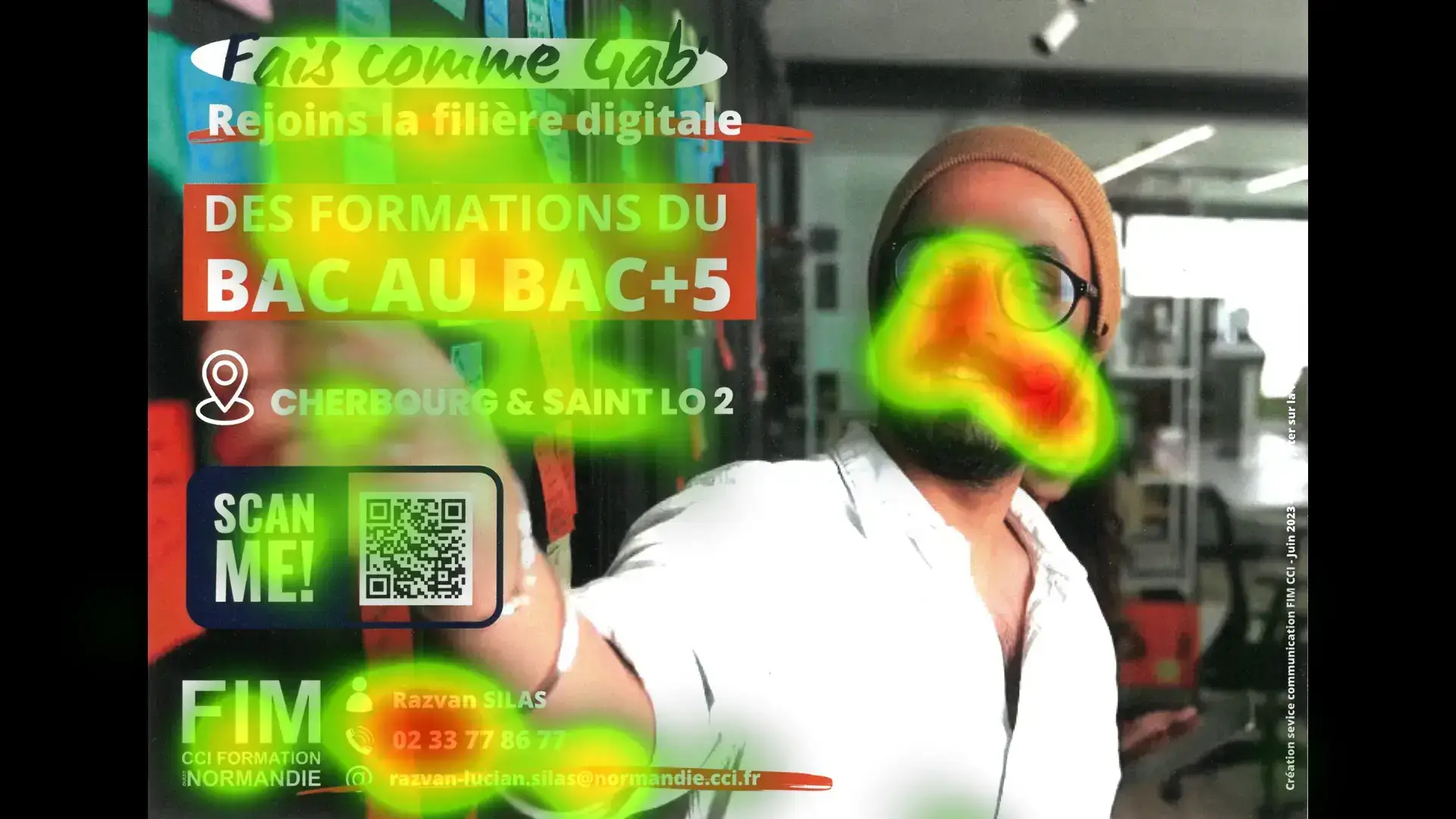 Image d'un exemple de heatmap pour montrer à quoi ça sert